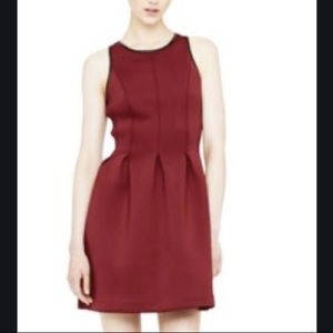 Club Monaco Neoprene Pleated Dress